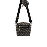 Silver Polo  Kadın Çapraz Çanta 1038-48492 SILVER POLO ÇAPRAZ Kadın ÇANTASI M178 FÜME-MAT SİYAH