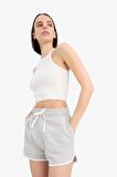 DeFacto Coool Regular Fit Esnek Belli Bağcıklı Kalın Mini Şort A6224AX25SMGR210