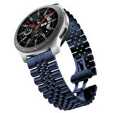 Megafox Amazfit Watch Gts/2 Mini/2 42mm/2e 42mm Metal Paslanmaz Çelik Kordon Baklalı Klipsli Kayış
