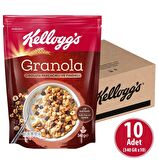 Çikolata Parçacıklı&Fındıklı Granola 340 gr x 10 Adet,%44 Yulaf Içerir, Lif Kaynağı