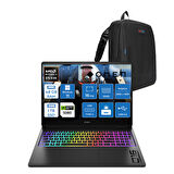 Hp Omen Max 16-AK0002NT Amd Ryzen Aı 9 HX375 48GB Ddr5 1tb SSD 16GB Nvıdıa RTX5080 16 Inç 500NITS 2k Wqxga 240Hz 3ms IPS Windows 11 Home Siyah OBQ1X7EAH09 + Zetta Çanta