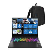 Hp Omen Max 16-AK0002NT Amd Ryzen Aı 9 HX375 80GB Ddr5 1tb SSD + 4tb SSD 16GB Nvıdıa RTX5080 16 Inç 500NITS 2k Wqxga 240Hz 3ms IPS Windows 11 Home Siyah OBQ1X7EAH20 + Zetta Çanta