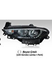 FAR SAG MOTORLU BEYAZ CITALI LED DRL PARK FIAT EGEA 16-20 Uyumlu