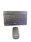 ST4470 Kablosuz Ultra Slim Şarjlı Mini Bluetooth Q Klavye Mouse Set