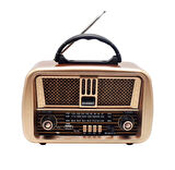 NNS Ns-8068 Nostaljik Radyo Usb / Tf Kart / Fm Retro Taşınabilir Bluetooth Hoparlör