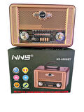 NNS Ns-8098 Usb / Tf Kart / Fm Retro Taşınabilir Bluetooth Hoparlör