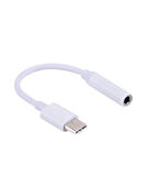 Type-C To Aux 3.5mm Kulaklık Çevirici Dönüştürücü Adaptör Usb-C Adaptör 1.Kalite Beyaz