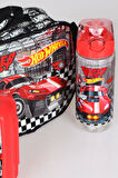 YENİ SEZON LİSANSLI HOT WHEELS BESLENME ÇANTASI, 2 KATLI BESLENME KABI VE 500 ML MATARA SETİ