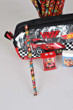 YENİ SEZON LİSANSLI HOT WHEELS KALEM ÇANTASI,2 ADET KURŞUN KALEM,SİLGİ VE ÇİFT BIÇAKLI KALEMTRAŞ KIRTASİYE SETİ