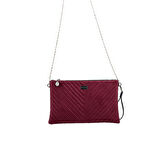 Silver Polo  Kadın Portföy Çantası 1034-48551 SILVER POLO CLUTCH M152 SÜET BORDO-V SÜET BORDO