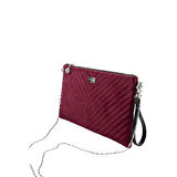 Silver Polo  Kadın Portföy Çantası 1034-48551 SILVER POLO CLUTCH M152 SÜET BORDO-V SÜET BORDO
