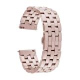 Megafox Xiaomi Mi Watch / Mi Watch Color Metal Paslanmaz Çelik Kordon Geçmeli Şerit Tasarım Kayış