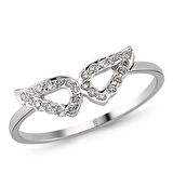 18 Ayar Altın Pırlanta Kanatlı Yüzük 48570