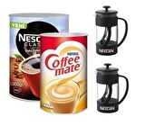 Nescafe Classic - 1000 gr Granül Kahve + Coffee Mate 2000 gr + 2 Adet French Press