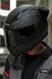 LS2 Rapid 2 Race Crypt Mat Siyah Kask