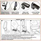 RENAULT MEGANE IV ARACA ÖZEL KOL DAYAMA VİDASIZ KOLÇAK 2016 2017 2018 2019 2020 2021 2022 2023 2024