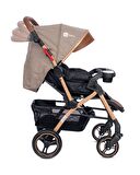 4 Baby AB350 Active plus Gold Çift yönlü Bebek Arabası Kahverengi