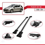 Peugeot 207 SW 2006-2014 Arası ile Uyumlu FLY Model Ara Atkı Tavan Barı Gri 2 Adet