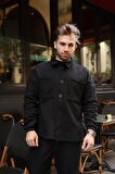 Oversize 3 İplik Basic Rahat Düğmeli Ceket
