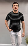 Çizgili Triko T-shirt