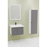 
Alice 65 Cm Banyo Dolabı Cmr Led Aynalı - Boy Dolap Dahil