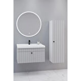 
Alice 80 Cm Banyo Dolabı Orz Led Aynalı - Boy Dolap Dahil