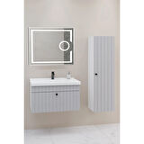 
Alice 80 Cm Banyo Dolabı Kiev Led Aynalı - Boy Dolap Dahil