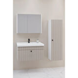 
Alice 80 Cm Banyo Dolabı Bgn Aynalı - Boy Dolap Dahil