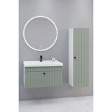 
Alice 80 Cm Banyo Dolabı Orz Led Aynalı - Boy Dolap Dahil