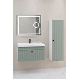 
Alice 80 Cm Banyo Dolabı Kiev Led Aynalı - Boy Dolap Dahil