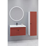 
Alice 80 Cm Banyo Dolabı Orz Led Aynalı - Boy Dolap Dahil