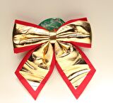 YILBAŞI FİYONK KIRMIZI-GOLD 31CM X 39CM - 1 ADET