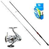 Shimano Sedona FJ C3000 - Fujin Red Romeo 240cm 8-37gr Spin Olta Seti