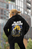 Black Sabbath Baskılı Unisex Oversize Rock Metal Hoodie