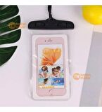 MOTOSİKLET SU GEÇİRMEZ TELEFON KILIFI ŞEFAF ASKILI TÜM TELEFONLARLA UYUMLU (SİYAH)-ARASMOTO