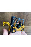 Forklift Diecast Model Iş Makinesi Kırılmaz Oyuncak Forklift İnip Kalkar