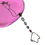 Uretti - Melik 9215 4750 Beş Element Renkli Taşlı Çelik Şahmeran Bileklik