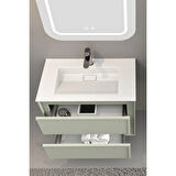 Elisa 80 Cm Banyo Dolabı - Nane Yeşili