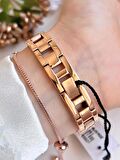 BLKT.2.615 Revello Elite Model Bronz/Rose Özel Renk 30 Mt Su Geçirmez+Bileklik Lady Wristwatch