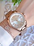 Ferro Rose/Gold Renk Kararmaz Renk Atmaz 3 Atm  Özel Tasarım Kadın Kol Saati EFL51336C