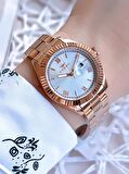 Ferro Rose Gold Renk 3 Atm Suya Dayanıklı Çelik Kordon Özel Tasarım Kadın Kol Saati BF21127AWT-C