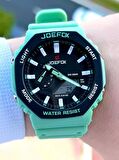 Joefox G-SHOCK Kasa Turkuaz Digital/Analog 5 Atm Suya Dayanıklı 2 Yıl Garantili Spor Kol Saati J-GS22