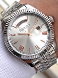 Ferrucci Rolex Model Çelik Kordon Takvimli Kadran 30 Mt Suya Dayanıklı Erkek Kol Saati FEC.13029M06