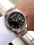 Ferrucci Rolex Model Çelik Kordon Takvimli Kadran 30 Mt Suya Dayanıklı Erkek Kol Saati FEC.13029M02