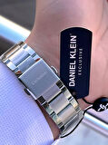 Daniel Klein Çelik Kordon Kronometreli Kadran Tasarımı 3 Atm Suya Dayanıklı Erkek Kol Saati 10602.11