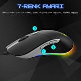 TechTic Imice X6 RGB 7 RENKLİ KABLOLU OYUNCU MOUSE USB GİRİŞLİ