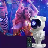 Astronot Gece Lambası Projektör Bluetooth Hoparlör Uzaktan Kumandalı ()