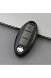 Nissan X-Trail Sustasız Şeffaf-Füme Anahtar Kılıfı