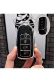 Chery Omoda 5/Pro 8 Pro/Max 7 Pro Avangarde Siyah-Silver Anahtar Kılıfı