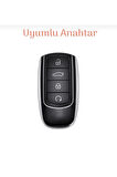 Chery Tiggo 7 Pro Max Siyah-Silver Anahtar Kılıfı